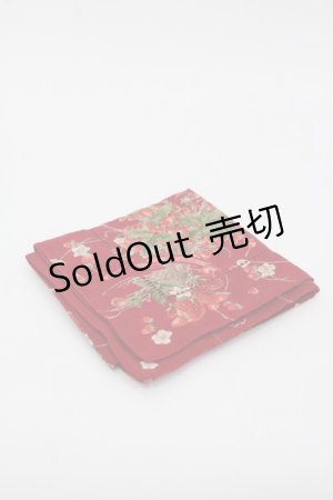 画像: PINK HOUSE / いちごブーケハンカチ  赤 I-25-10-24-016-LO-ZA-SA-ZI