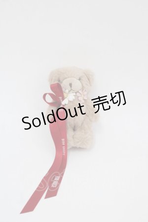 画像: PINK HOUSE / くまぬいぐるみコサージュ  ブラウン I-25-10-24-021-LO-ZA-SA-ZI