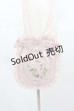 画像: PINK HOUSE / Berry Rose刺繍アップリケ付きフリルポシェット  ピンク I-25-10-24-003-LO-BG-SA-ZI