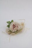 画像1: PINK HOUSE / 薔薇コサージュ  ピンクＸ緑Ｘベージュ I-25-10-24-045-LO-ZA-SA-ZI (1)