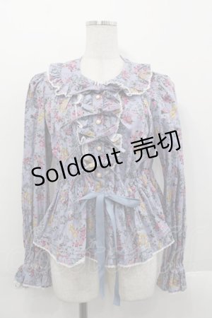 画像: metamorphose / ガーデニングくまちゃんブラウス  ラベンダー I-25-10-29-054-ME-BL-SA-ZI