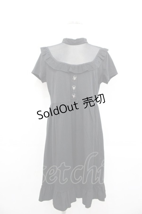 画像1: KILL STAR / POTION PRINCESS Skater Dress M ブラック I-25-10-29-055-SL-OP-SA-ZI (1)