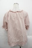 画像2: PINK HOUSE / フリルリボン半袖ブラウス  ピンク I-25-10-29-006-LO-BL-SA-ZI (2)