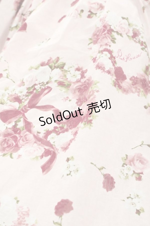 画像4: PINK HOUSE / ローズリース柄ミディ丈ワンピース  ピンク I-25-10-29-057-LO-OP-SA-ZI (4)