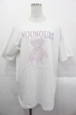 画像1: merry jenny / bear embroidery Tシャツ  白Ｘピンク I-25-10-29-007-LO-TO-SA-ZI (1)