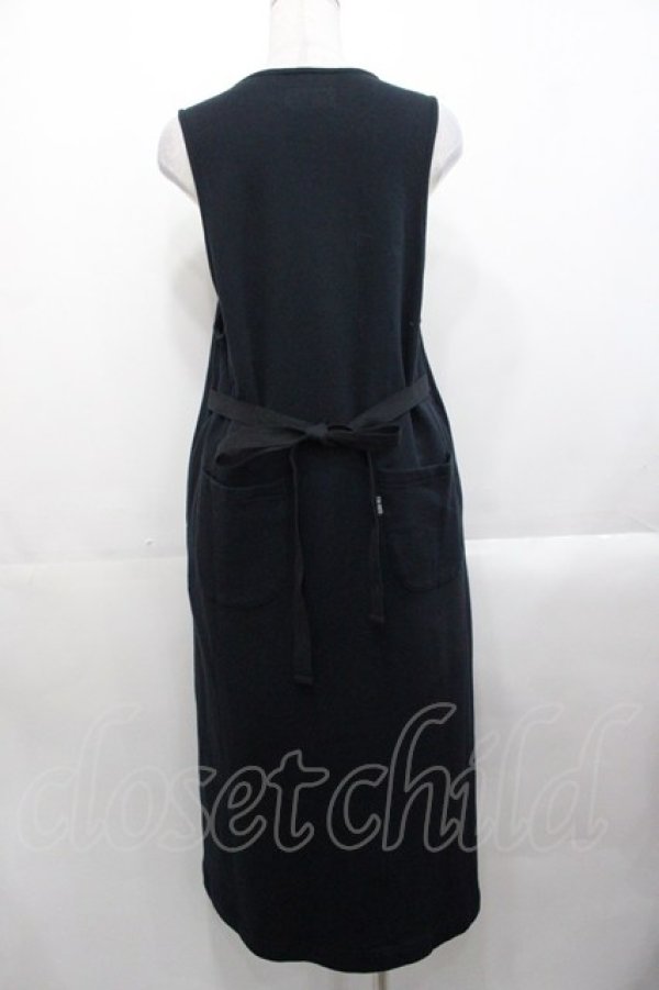 画像2: PINK HOUSE / リボン使いスウェットジャンパースカート  ブラック I-25-10-29-060-LO-OP-SA-ZI (2)