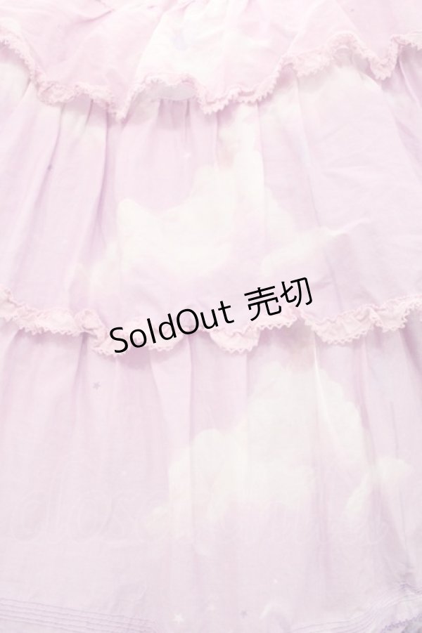 画像5: PINK HOUSE / 空プリントパッチワークワンピース  ピンク I-25-10-29-061-LO-OP-SA-ZI (5)