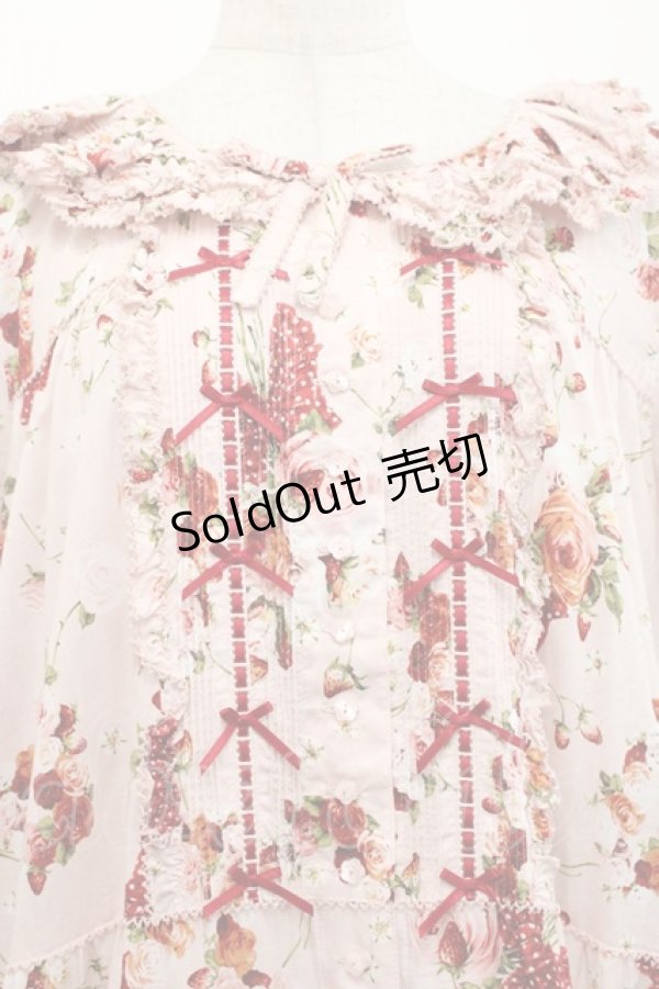 画像4: PINK HOUSE / リボンブーケプリントワンピース  ピンク I-25-10-29-062-LO-OP-SA-ZI (4)