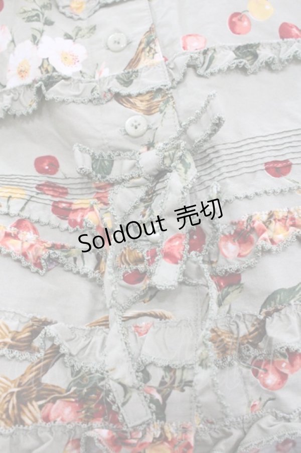 画像4: PINK HOUSE / 野ばらとチェリープリントワンピース  ハッカ I-25-10-29-063-LO-OP-SA-ZI (4)