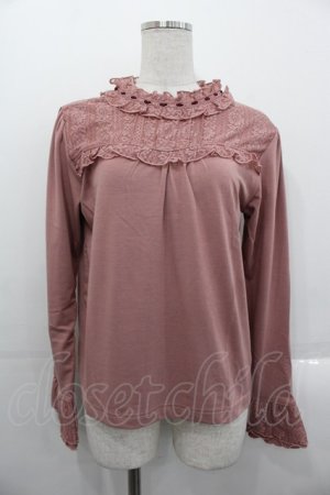 画像: axes femme / Hot femme切替プルオーバー  ピンク I-25-10-29-009-AX-TO-SA-ZI