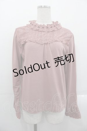 画像: axes femme / Hot femme切替プルオーバー  ピンク I-25-10-29-009-AX-TO-SA-ZI