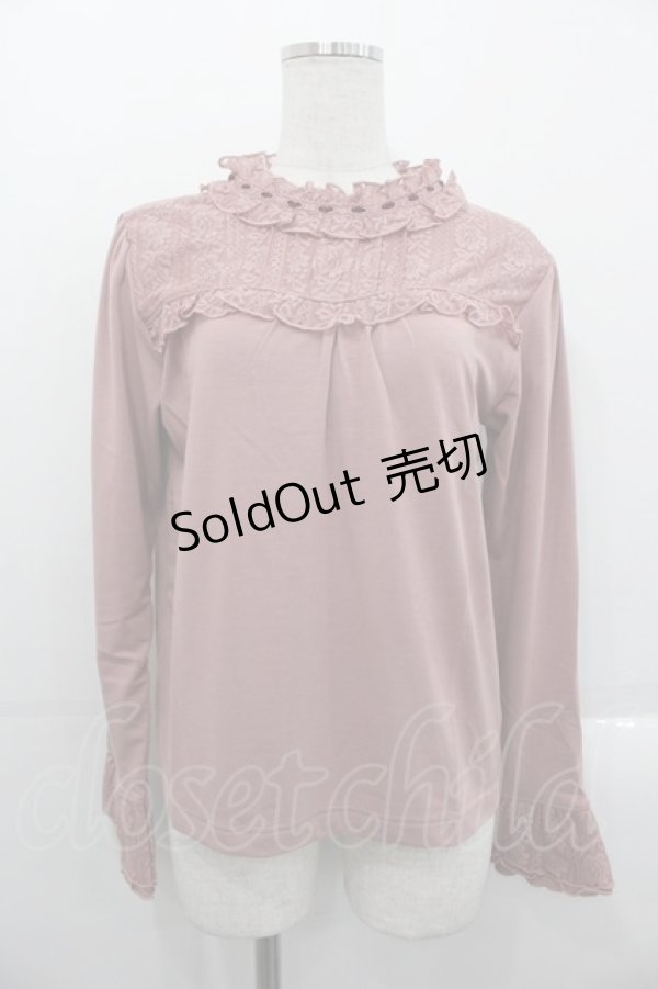 画像1: axes femme / Hot femme切替プルオーバー  ピンク I-25-10-29-009-AX-TO-SA-ZI (1)