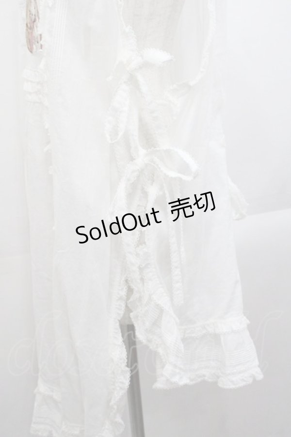 画像3: PINK HOUSE / ひな菊ロンド刺繍タブリエ  白 I-25-10-29-068-LO-OP-SA-ZS (3)