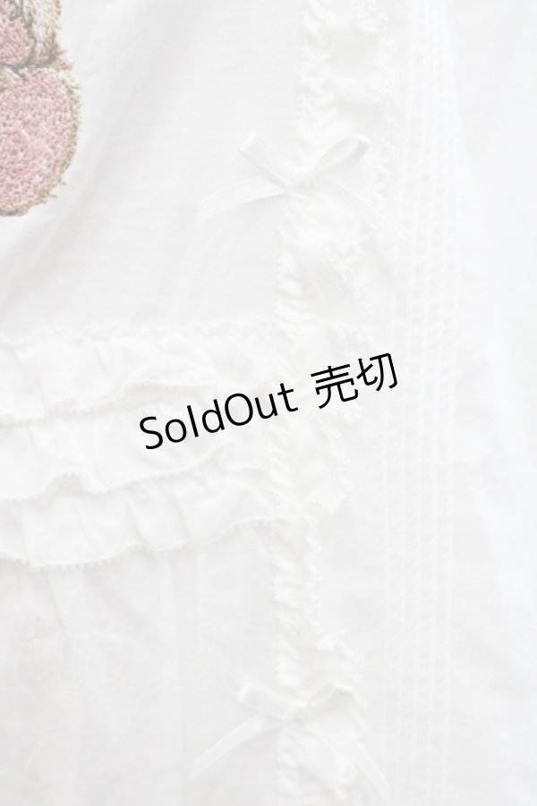 画像5: PINK HOUSE / ひな菊ロンド刺繍タブリエ  白 I-25-10-29-068-LO-OP-SA-ZS (5)