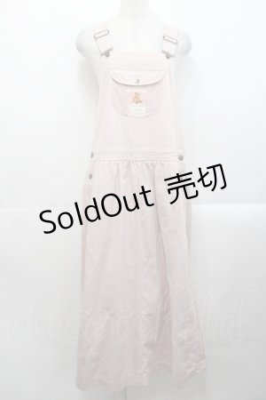 画像: PINK HOUSE / ギンガムチェック使いサロペットスカート  ピンク I-25-10-29-069-LO-OP-SA-ZI