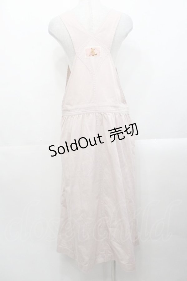 画像2: PINK HOUSE / ギンガムチェック使いサロペットスカート  ピンク I-25-10-29-069-LO-OP-SA-ZI (2)