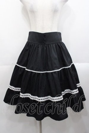 画像: Eri Aino's Collection / シャーロットの水曜日スカート LL 黒Ｘ白 I-25-10-29-079-LO-SK-SA-ZI