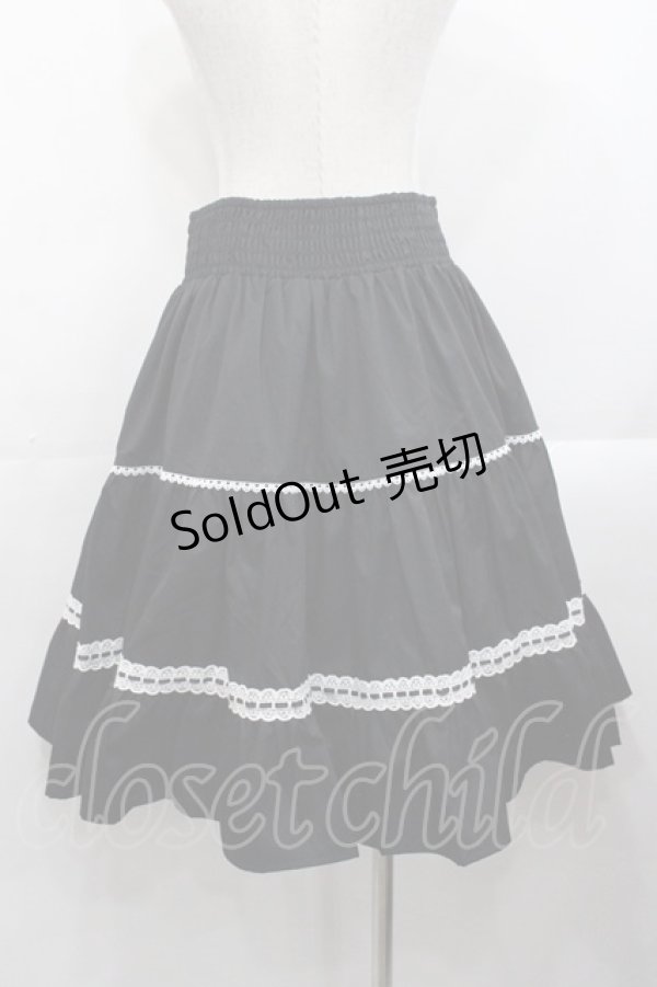 画像2: Eri Aino's Collection / シャーロットの水曜日スカート LL 黒Ｘ白 I-25-10-29-079-LO-SK-SA-ZI (2)