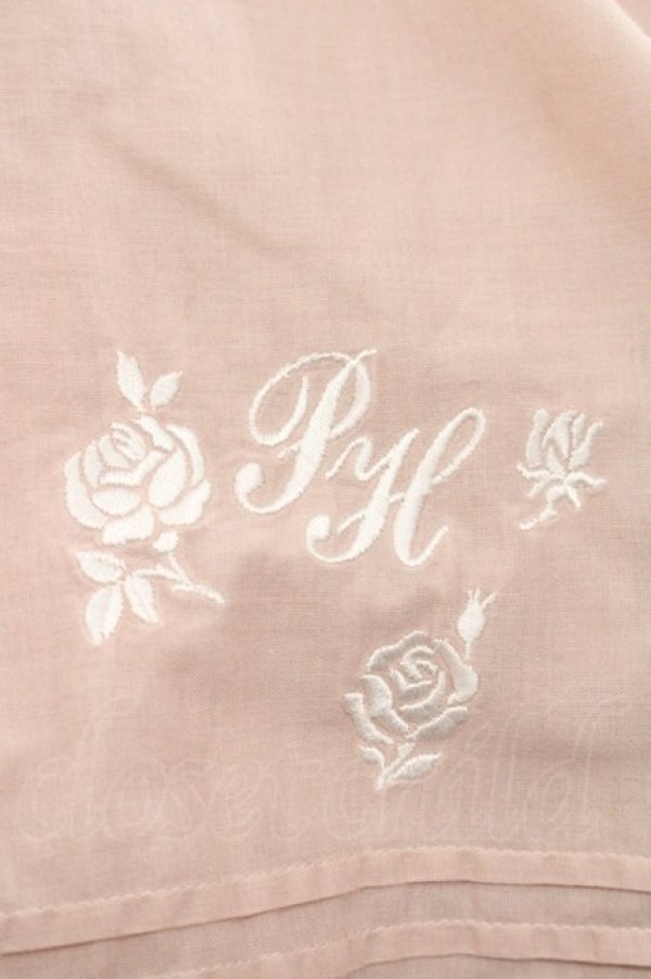 画像3: PINK HOUSE / モノグラムロゴ刺繍入りドロワーズ  ピンク I-25-10-29-085-LO-PA-SA-ZI (3)