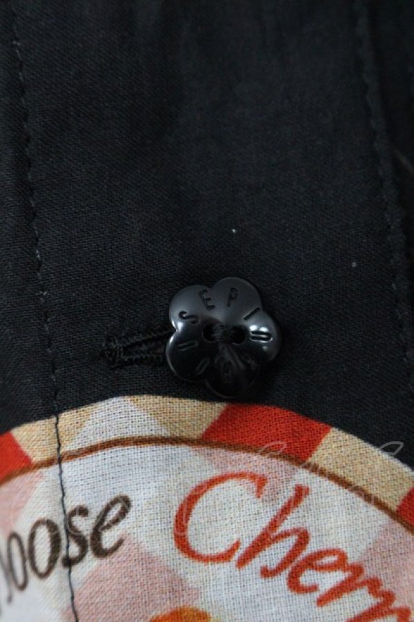 画像4: PINK HOUSE / チェリープリントスカート  黒 I-25-10-29-086-LO-SK-SA-ZI (4)