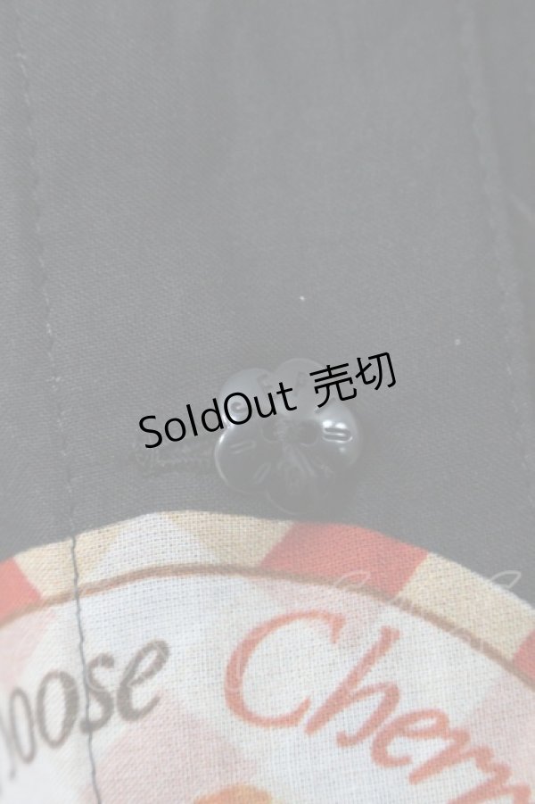 画像4: PINK HOUSE / チェリープリントスカート  黒 I-25-10-29-086-LO-SK-SA-ZI (4)