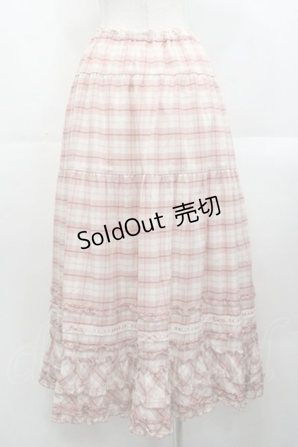 画像2: PINK HOUSE / オリジナルチェックスカート  ピンクチェック I-25-10-29-087-LO-SK-SA-ZI (2)