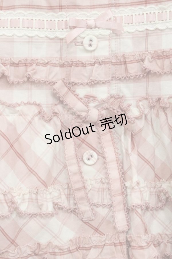 画像4: PINK HOUSE / オリジナルチェックスカート  ピンクチェック I-25-10-29-087-LO-SK-SA-ZI (4)