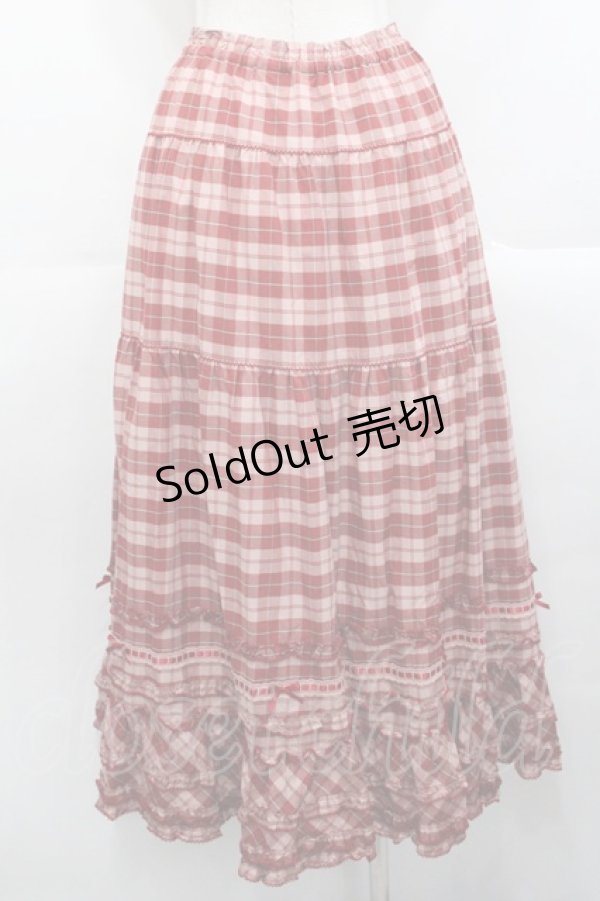 画像2: PINK HOUSE / オリジナルチェックスカート  ピンクチェック I-25-10-29-088-LO-SK-SA-ZI (2)