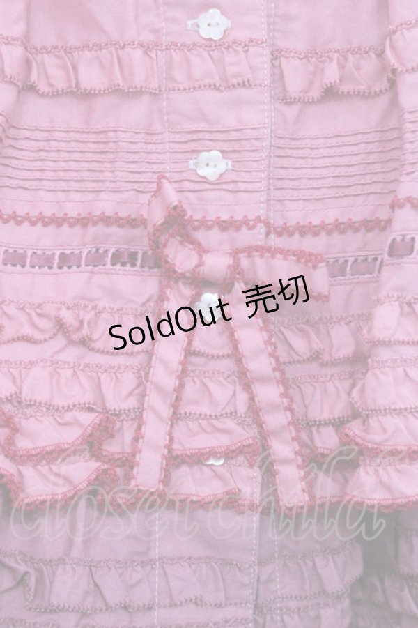 画像3: PINK HOUSE / 段々ピコフリルフリルスカート  ピンクグラデーョン I-25-10-29-089-LO-SK-SA-ZI (3)