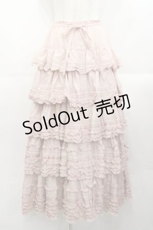 画像: PINK HOUSE / ローンフリルスカート  ピンク I-25-10-29-091-LO-SK-SA-ZI