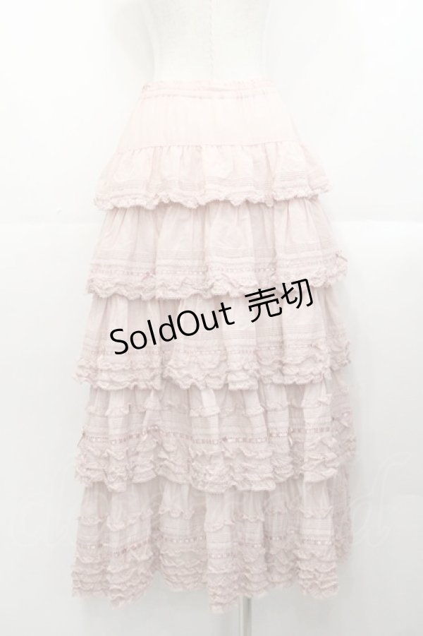 画像2: PINK HOUSE / ローンフリルスカート  ピンク I-25-10-29-091-LO-SK-SA-ZI (2)
