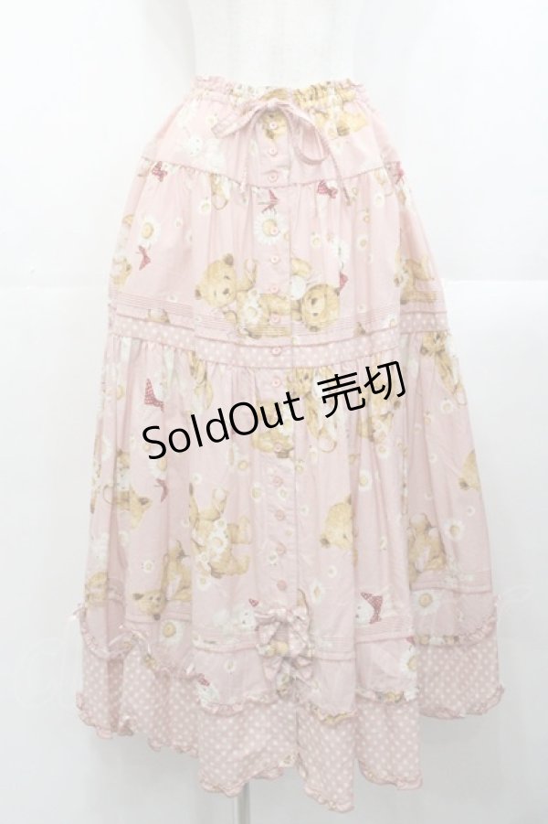 画像1: PINK HOUSE / ひな菊ロンドプリントスカート  ピンク I-25-10-29-092-LO-SK-SA-ZI (1)