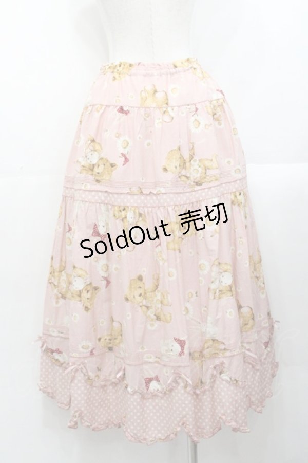 画像2: PINK HOUSE / ひな菊ロンドプリントスカート  ピンク I-25-10-29-092-LO-SK-SA-ZI (2)