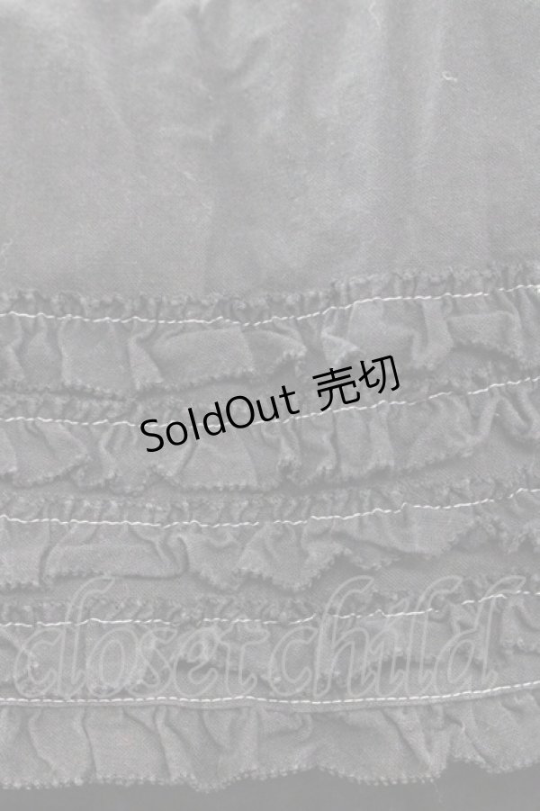 画像4: PINK HOUSE / 裾ピコフリルスカート  黒 I-25-10-29-094-LO-SK-SA-ZI (4)