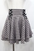 画像1: Rojita / サイドレースアップスカパン  ピンクＸ黒チェック I-25-10-29-096-LO-SK-SA-ZI (1)