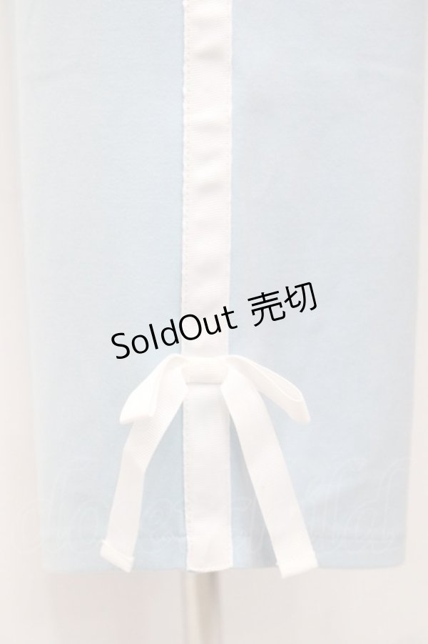 画像3: axes femme / リボン付ラインジャージPT  サックスAX I-25-10-29-097-AX-PA-SA-ZI (3)