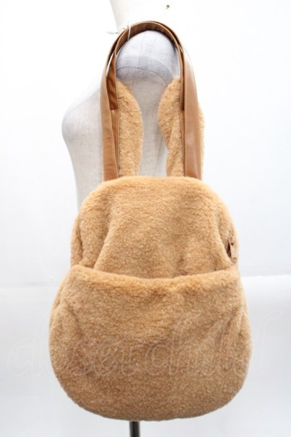 画像3: PINK HOUSE / クッキーラビッツ顔ぐるみバッグ  ブラウン I-25-10-29-100-LO-BG-SA-ZI (3)