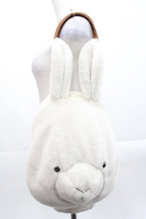 画像: PINK HOUSE / クッキーラビッツ顔ぐるみバッグ  白 I-25-10-29-101-LO-BG-SA-ZI