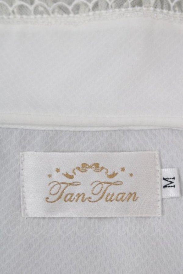 画像3: JanJuan（海外ロリータブランド） / レース襟半袖ブラウス M アイボリー I-25-10-29-001-LO-BL-SA-ZI (3)