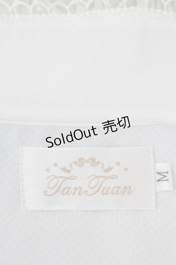 画像3: JanJuan（海外ロリータブランド） / レース襟半袖ブラウス M アイボリー I-25-10-29-001-LO-BL-SA-ZI (3)