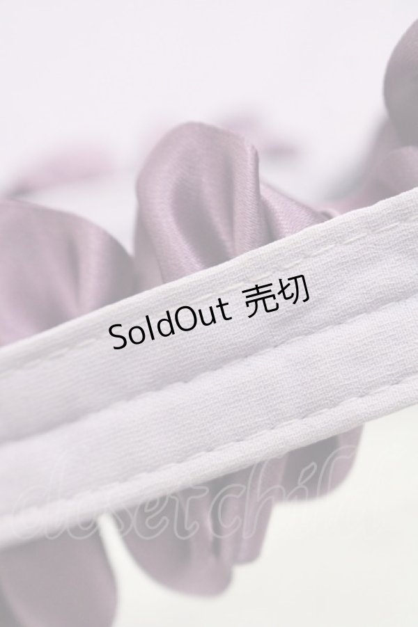 画像6: Maison de FLEUR / Kuromiフリルハンドルトート  ラベンダー I-25-10-29-102-LO-BG-SA-ZI (6)