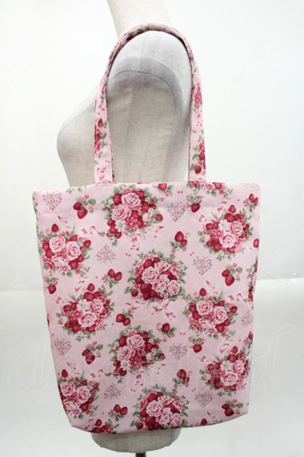 画像3: BABY,THE STARS SHINE BRIGHT / シュガーブーケ〜永遠の乙女の憧れ〜トートバッグ  ピンク I-25-10-29-103-BA-BG-SA-ZI (3)