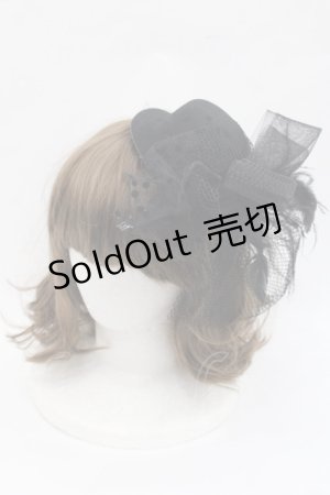 画像: GOTHPUNKその他(買取対象外) / チュールミニハット  黒 I-25-10-29-109-PU-AC-SA-ZI