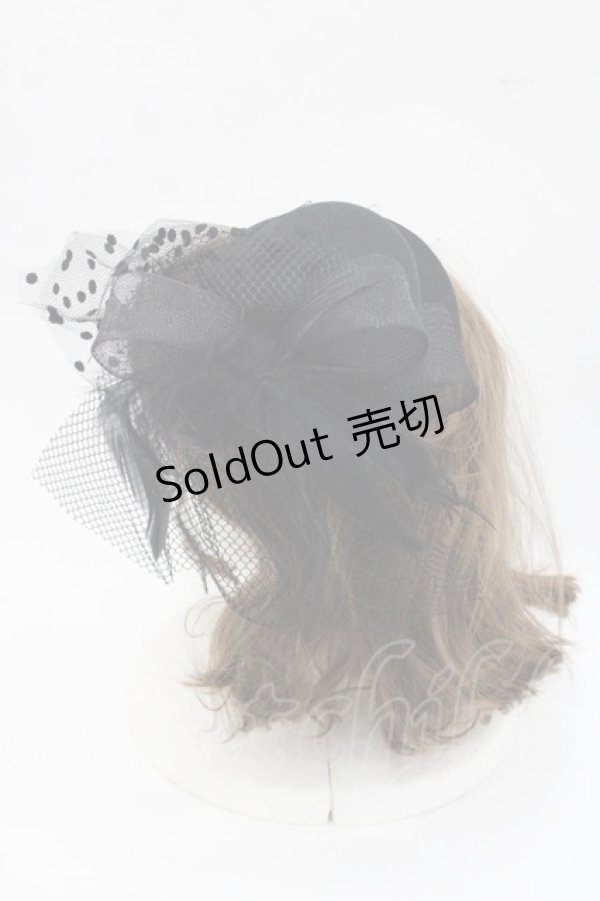 画像2: GOTHPUNKその他(買取対象外) / チュールミニハット  黒 I-25-10-29-109-PU-AC-SA-ZI (2)