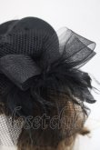 画像4: GOTHPUNKその他(買取対象外) / チュールミニハット  黒 I-25-10-29-109-PU-AC-SA-ZI (4)