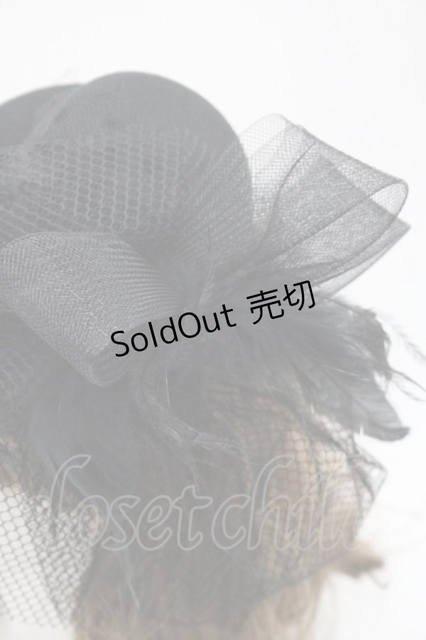 画像4: GOTHPUNKその他(買取対象外) / チュールミニハット  黒 I-25-10-29-109-PU-AC-SA-ZI (4)