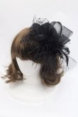 画像1: GOTHPUNKその他(買取対象外) / チュールミニハット  黒 I-25-10-29-110-PU-AC-SA-ZI (1)
