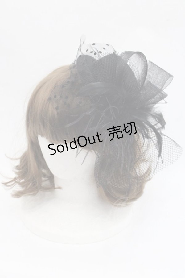 画像1: GOTHPUNKその他(買取対象外) / チュールミニハット  黒 I-25-10-29-110-PU-AC-SA-ZI (1)