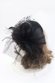 画像2: GOTHPUNKその他(買取対象外) / チュールミニハット  黒 I-25-10-29-110-PU-AC-SA-ZI (2)