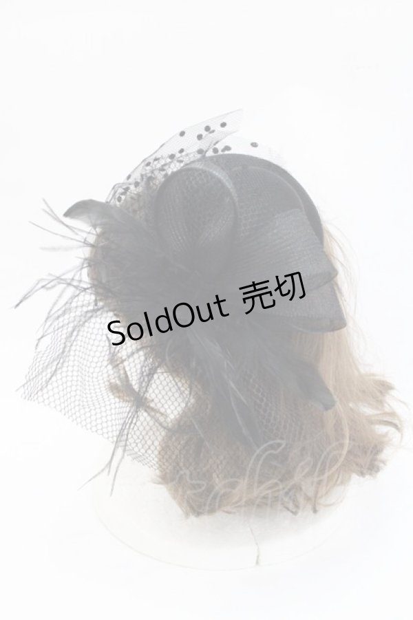 画像2: GOTHPUNKその他(買取対象外) / チュールミニハット  黒 I-25-10-29-110-PU-AC-SA-ZI (2)
